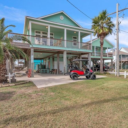 Steps To Beach Golf Cart About Time Beach Retreat Bolivar Peninsula Exteriör bild