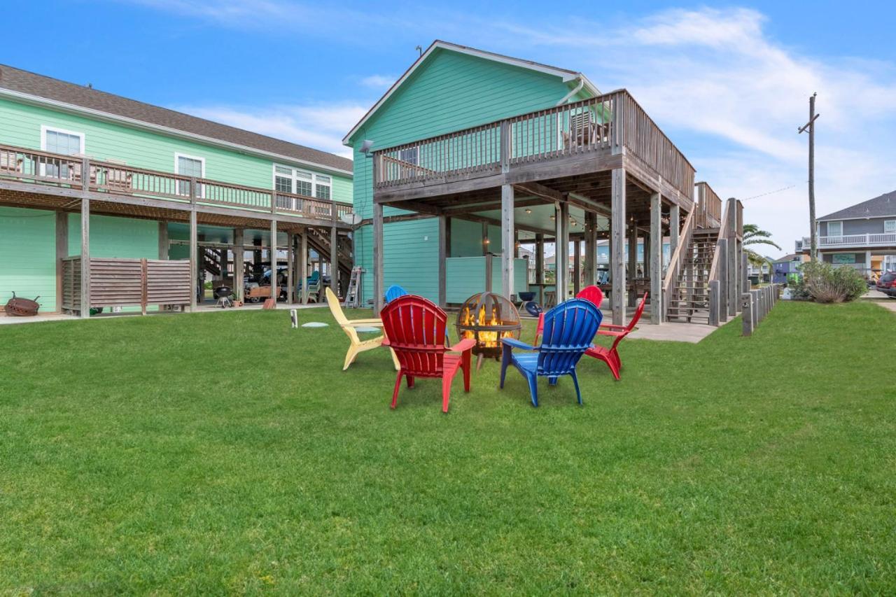 Steps To Beach Golf Cart About Time Beach Retreat Bolivar Peninsula Exteriör bild