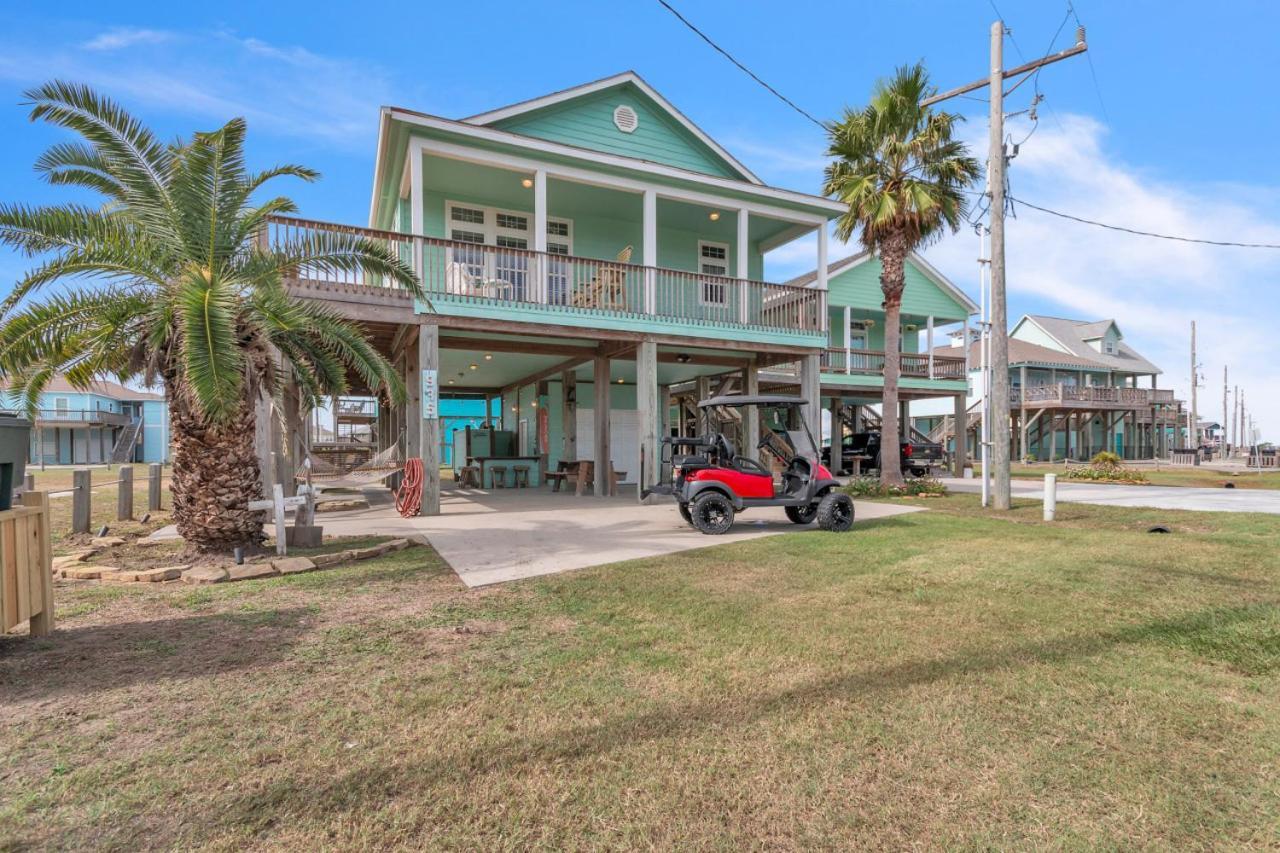 Steps To Beach Golf Cart About Time Beach Retreat Bolivar Peninsula Exteriör bild